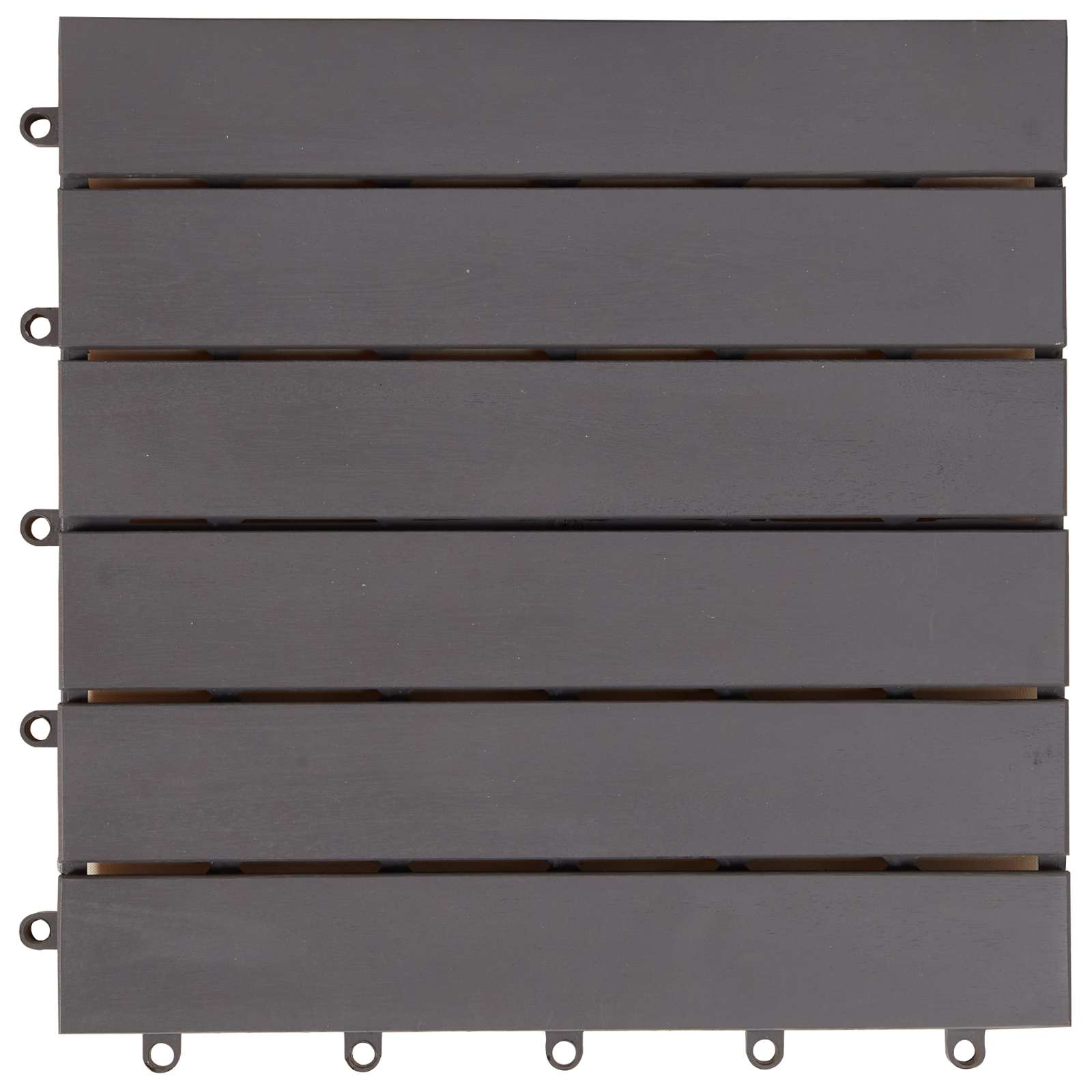 vidaXL Płytka Tarasowa 10 pcs Szary 30 x 30 cm Drewno Akacjowe