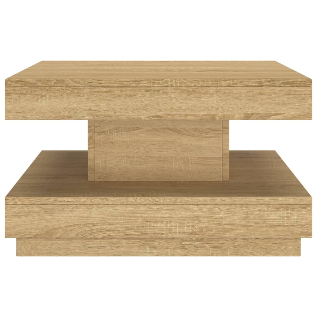 vidaXL Stolik kawowy, jasnobrązowy, 60x60x35 cm, MDF