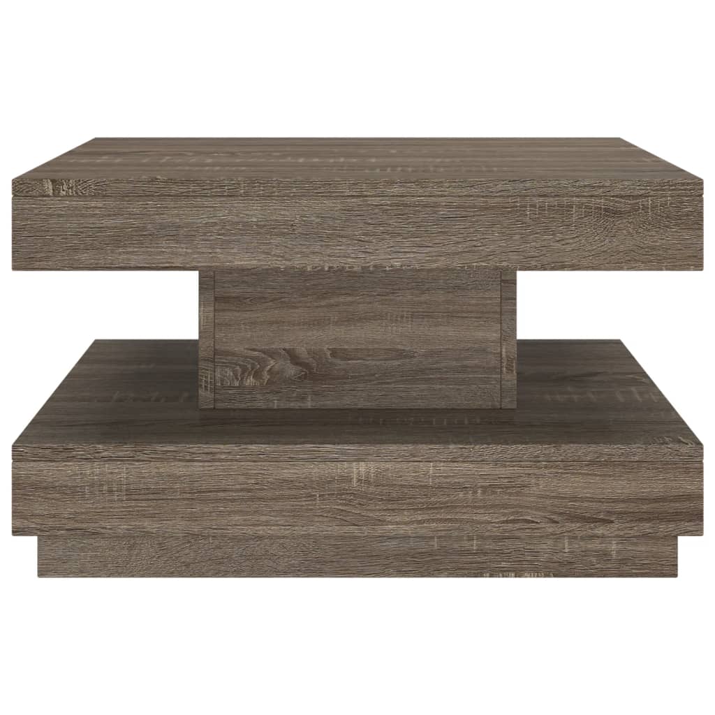 vidaXL Stolik kawowy, szary, 60x60x35 cm, MDF