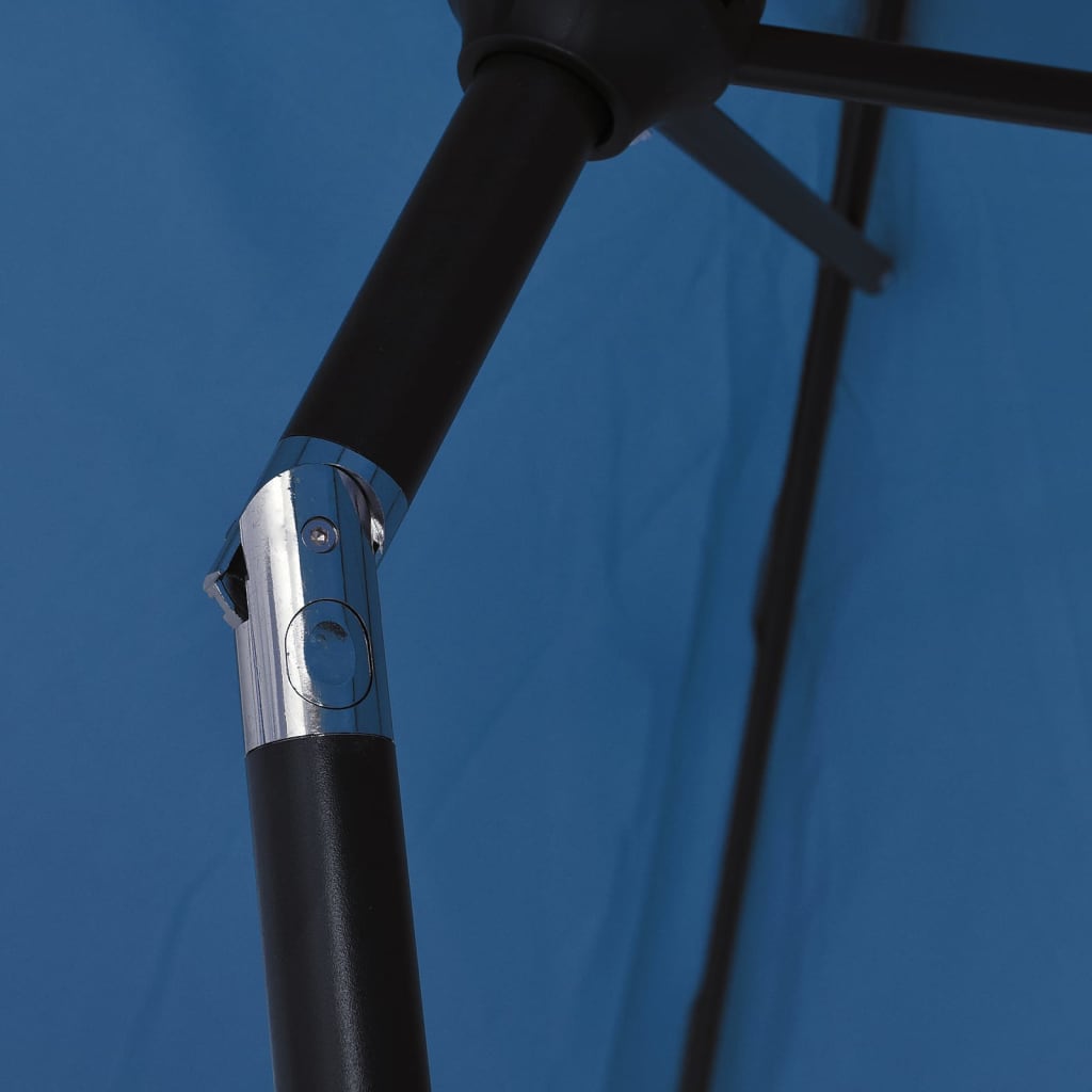 vidaXL Parasol ogrodowy na metalowym słupku, 300 cm, lazurowy