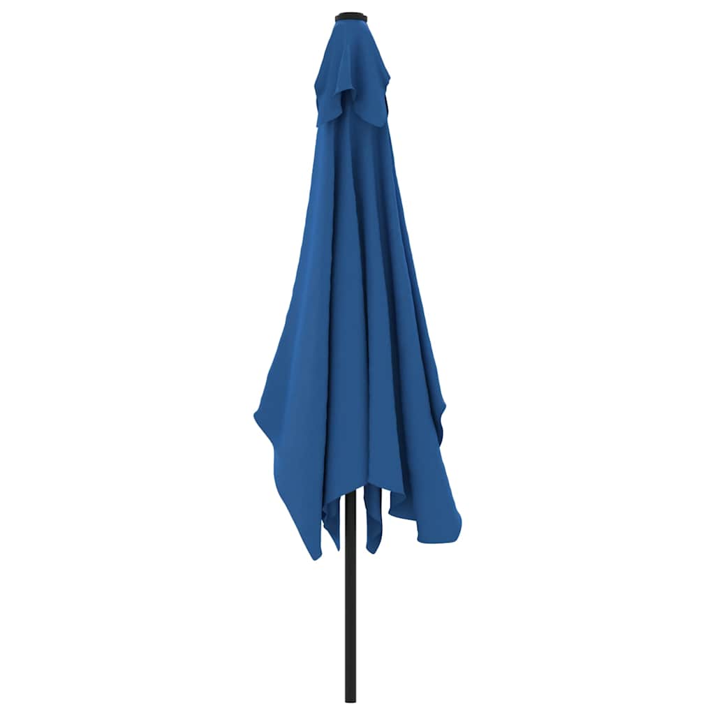 vidaXL Parasol ogrodowy na metalowym słupku, 300x200 cm, lazurowy