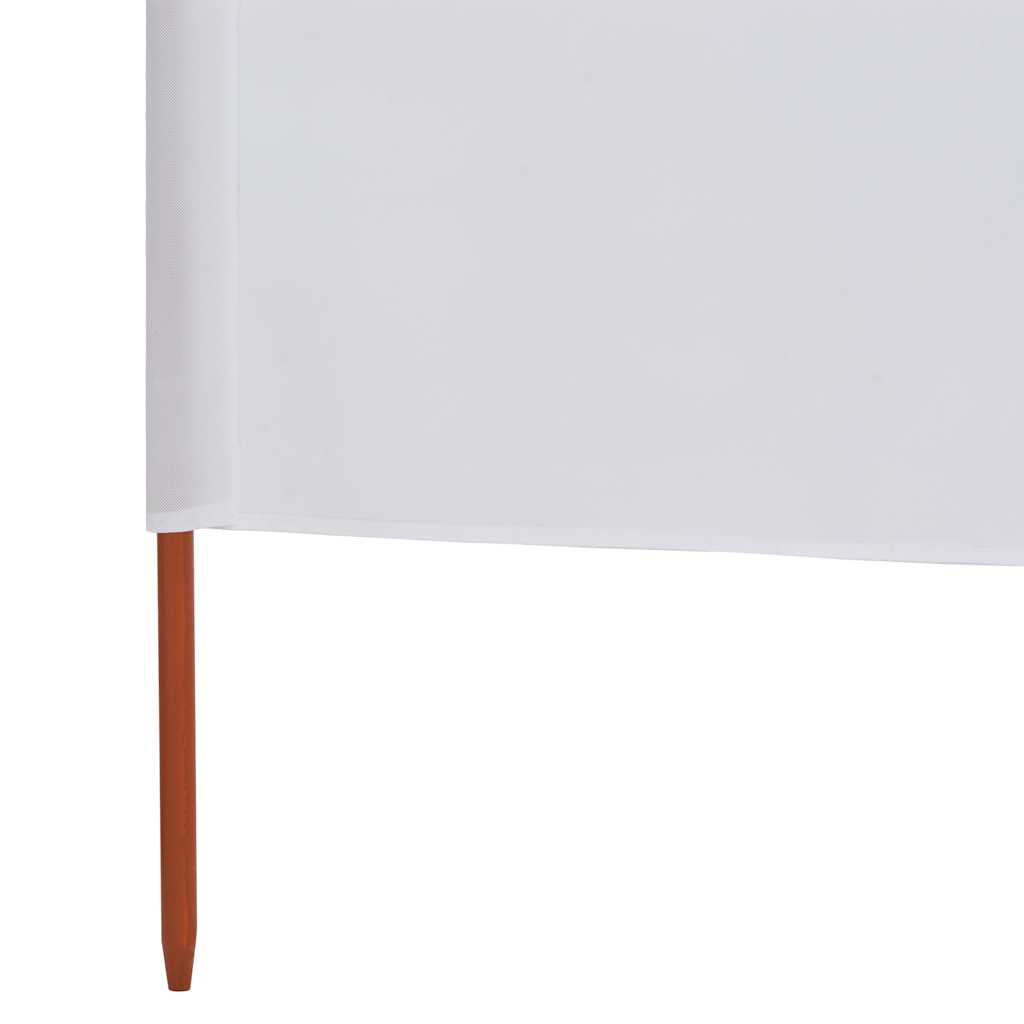 vidaXL Parawan 3-skrzydłowy z tkaniny, 400x160 cm, piaskowy biały