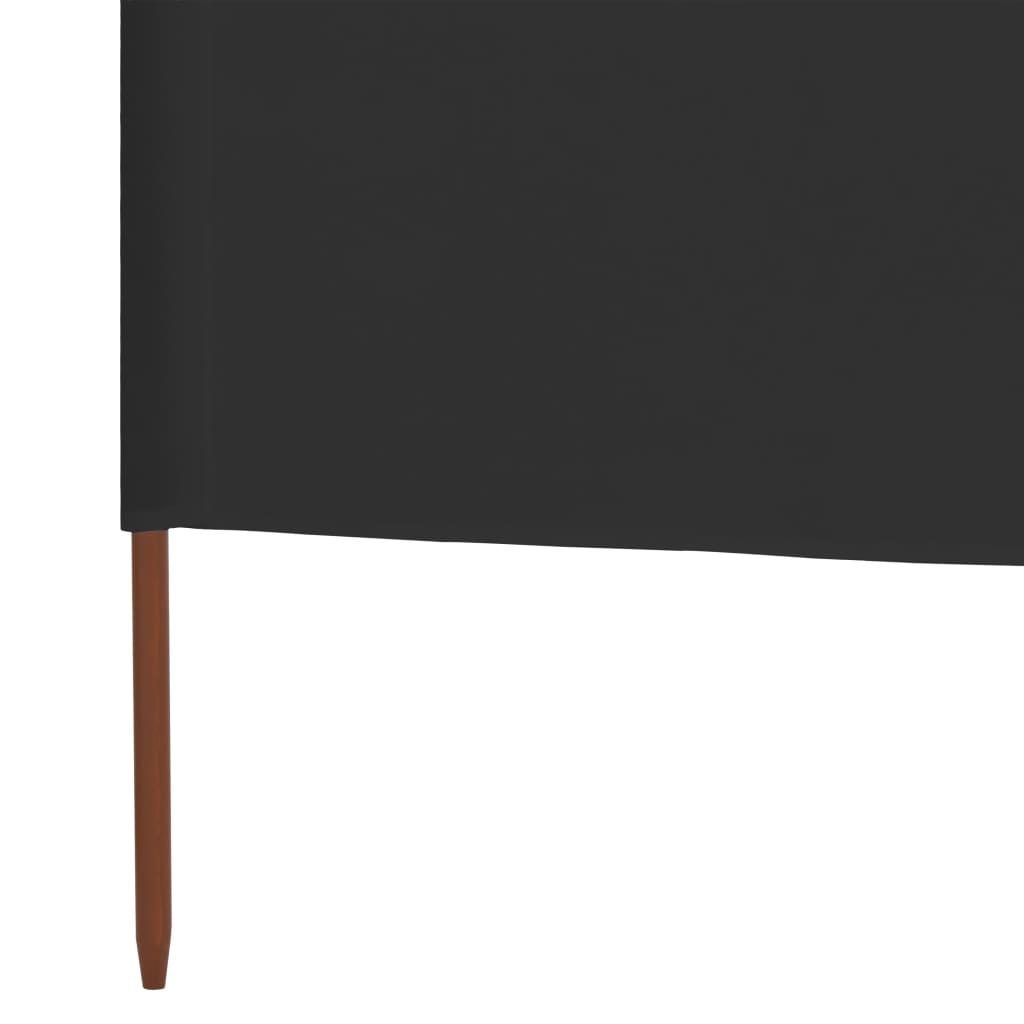vidaXL Parawan 3-skrzydłowy z tkaniny, 400x160 cm, antracytowy
