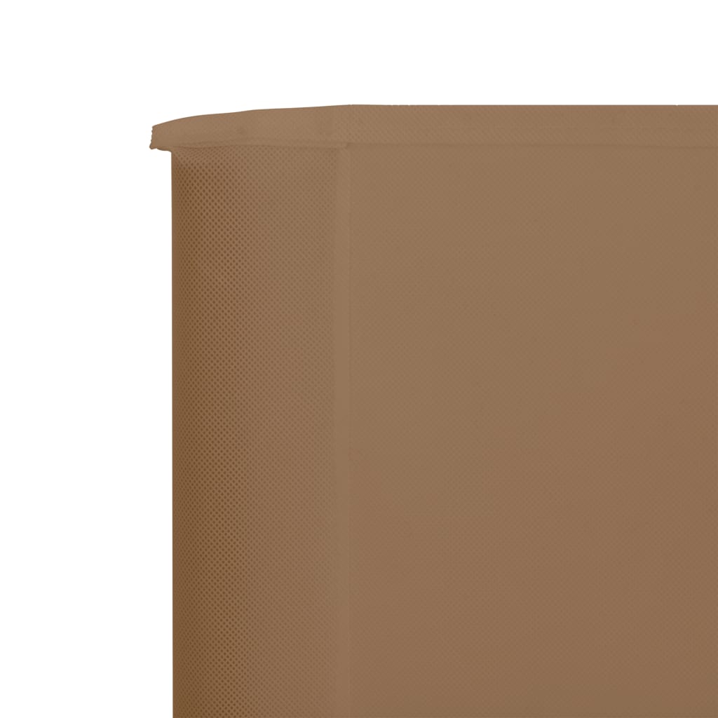vidaXL Parawan 3-skrzydłowy z tkaniny, 400x160 cm, taupe