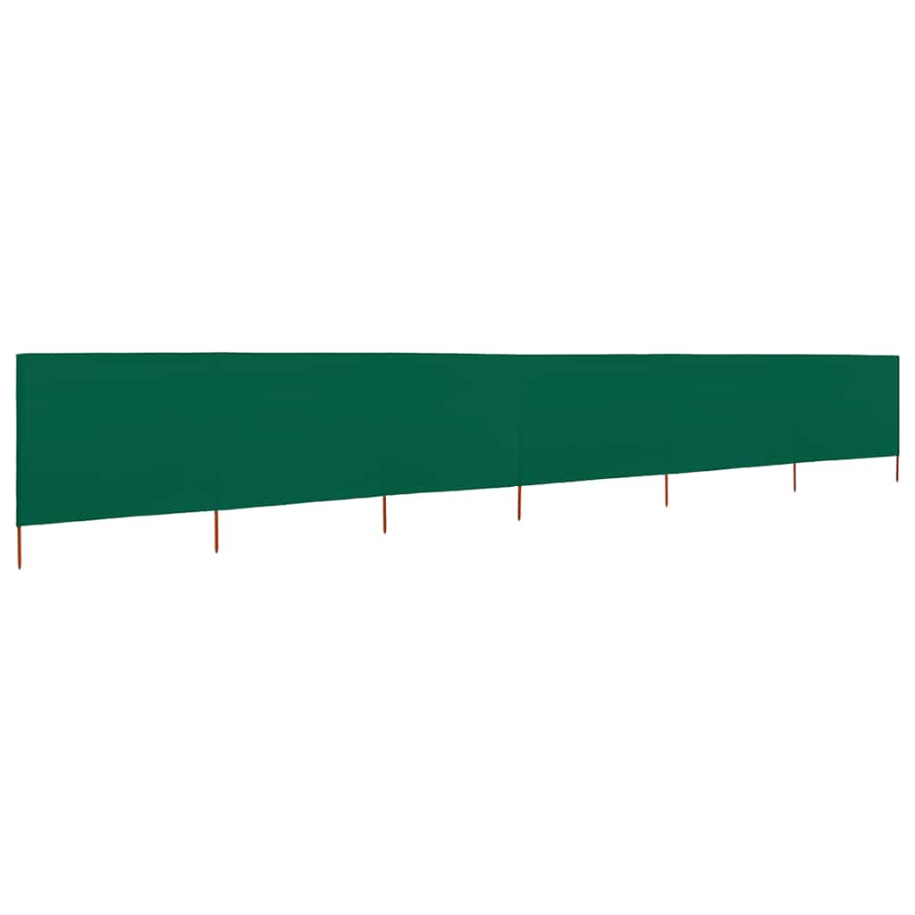 vidaXL Parawan 6-skrzydłowy z tkaniny, 800x120 cm, zielony