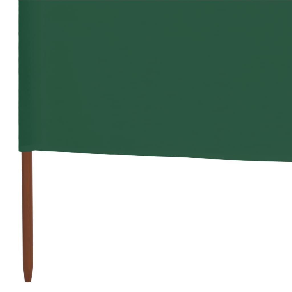 vidaXL Parawan 9-skrzydłowy z tkaniny, 1200x80 cm, zielony
