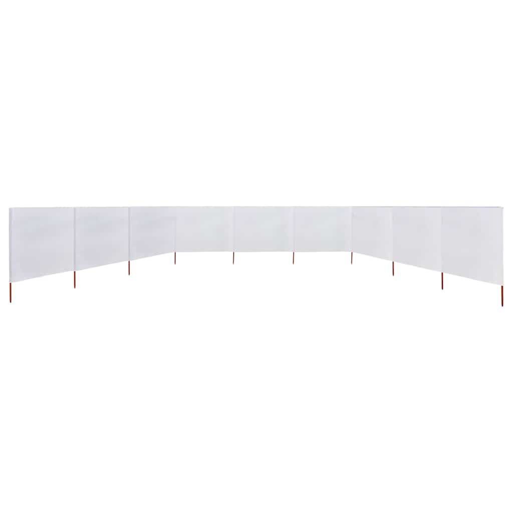 vidaXL Parawan 9-skrzydłowy z tkaniny, 1200x120 cm, piaskowa biel