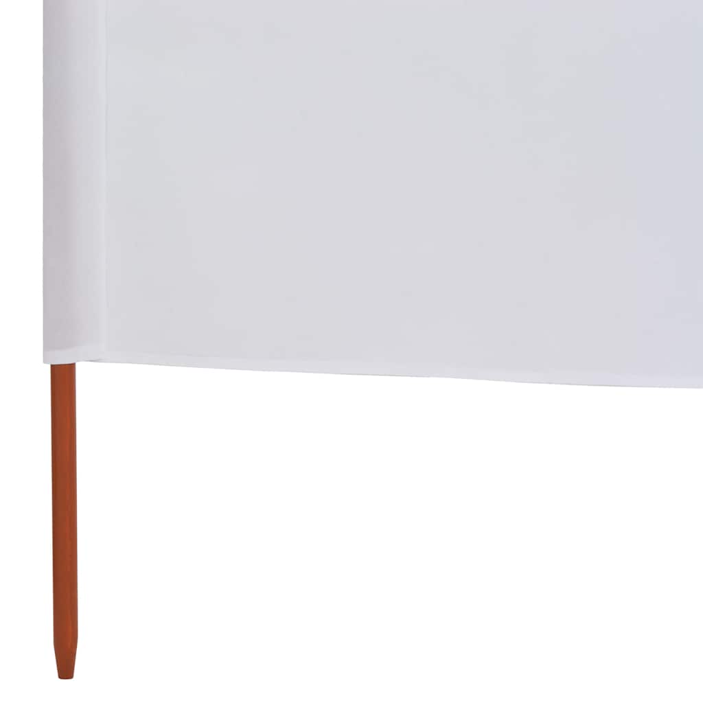 vidaXL Parawan 9-skrzydłowy z tkaniny, 1200x120 cm, piaskowa biel