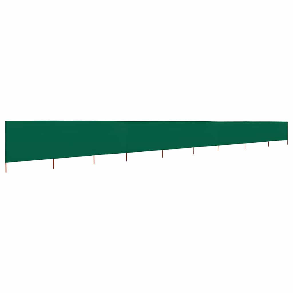 vidaXL Parawan 9-skrzydłowy z tkaniny, 1200x120 cm, zielony