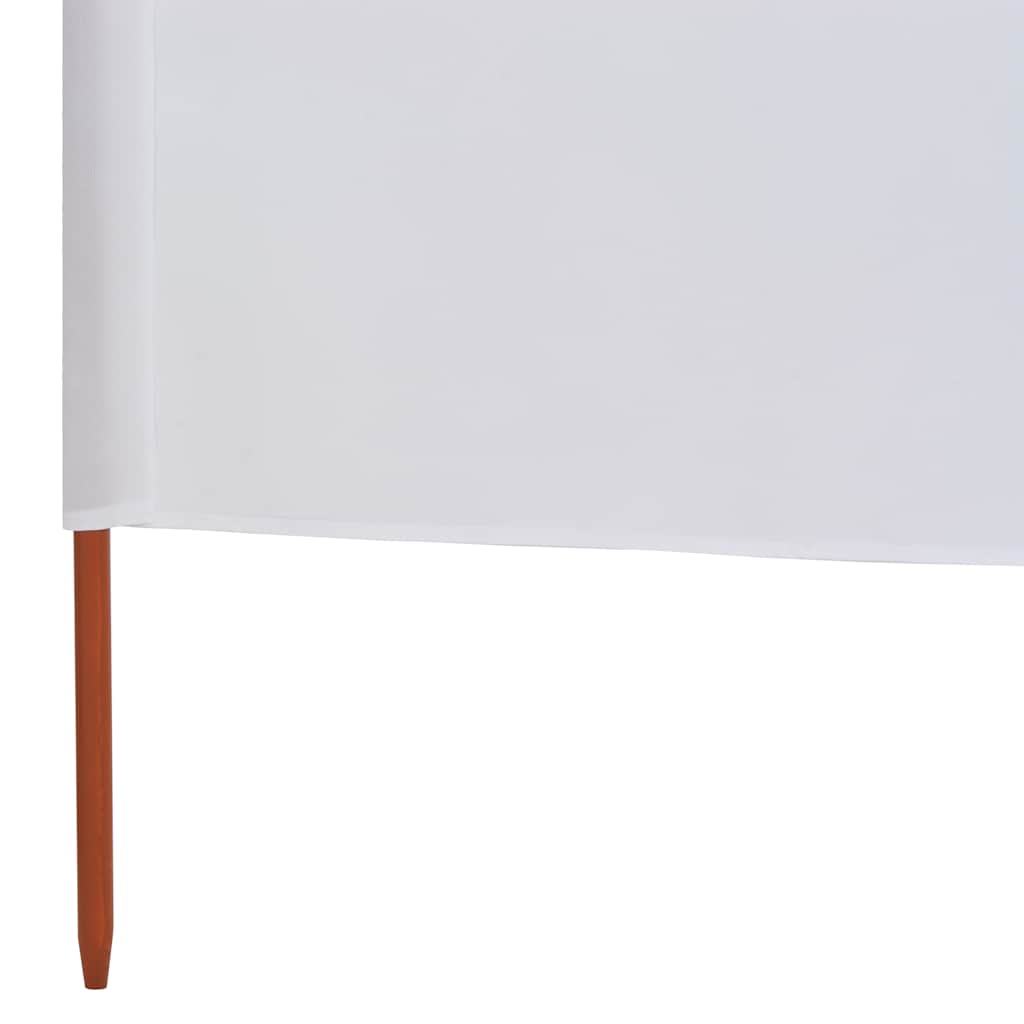 vidaXL Parawan 9-skrzydłowy z tkaniny, 1200x160 cm, piaskowa biel