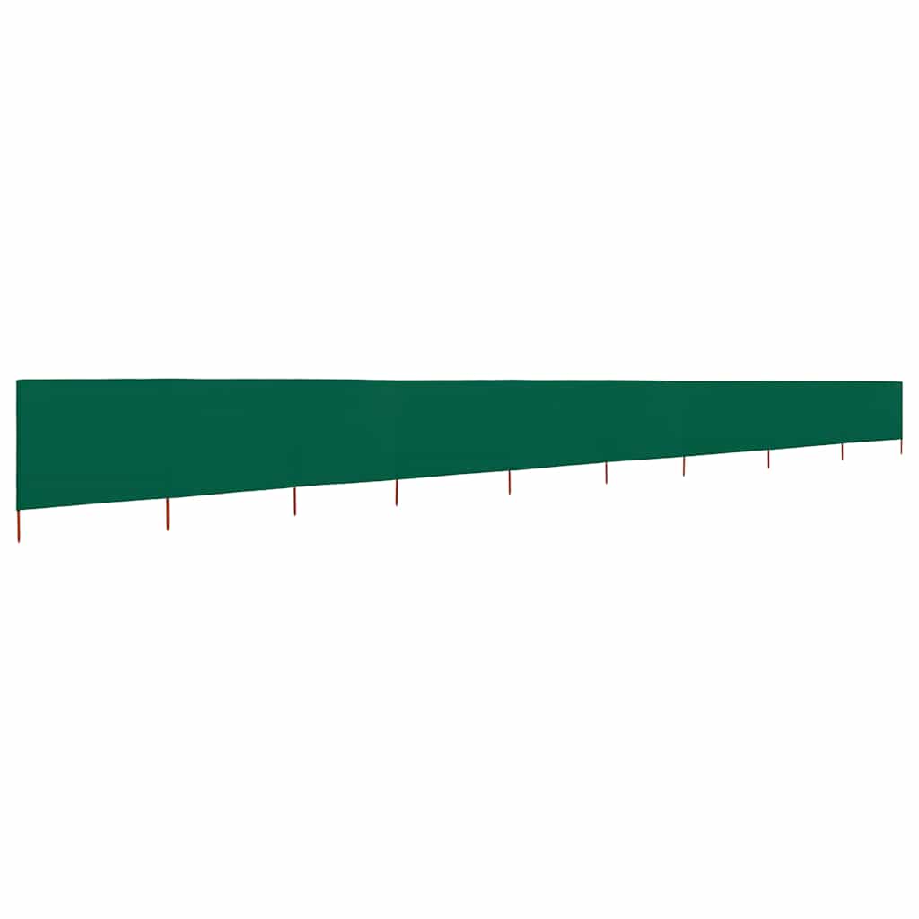 vidaXL Parawan 9-skrzydłowy z tkaniny, 1200x160 cm, zielony