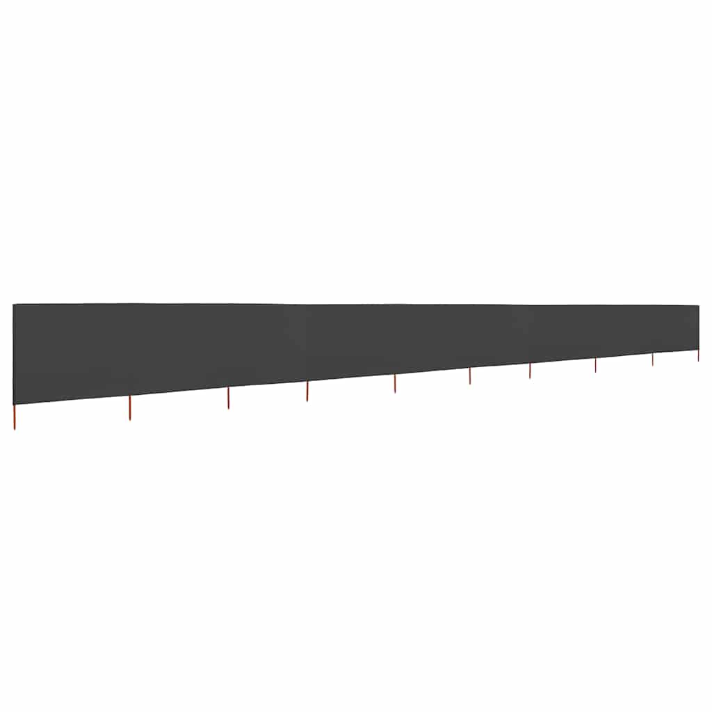 vidaXL Parawan 9-skrzydłowy z tkaniny, 1200x160 cm, antracytowy