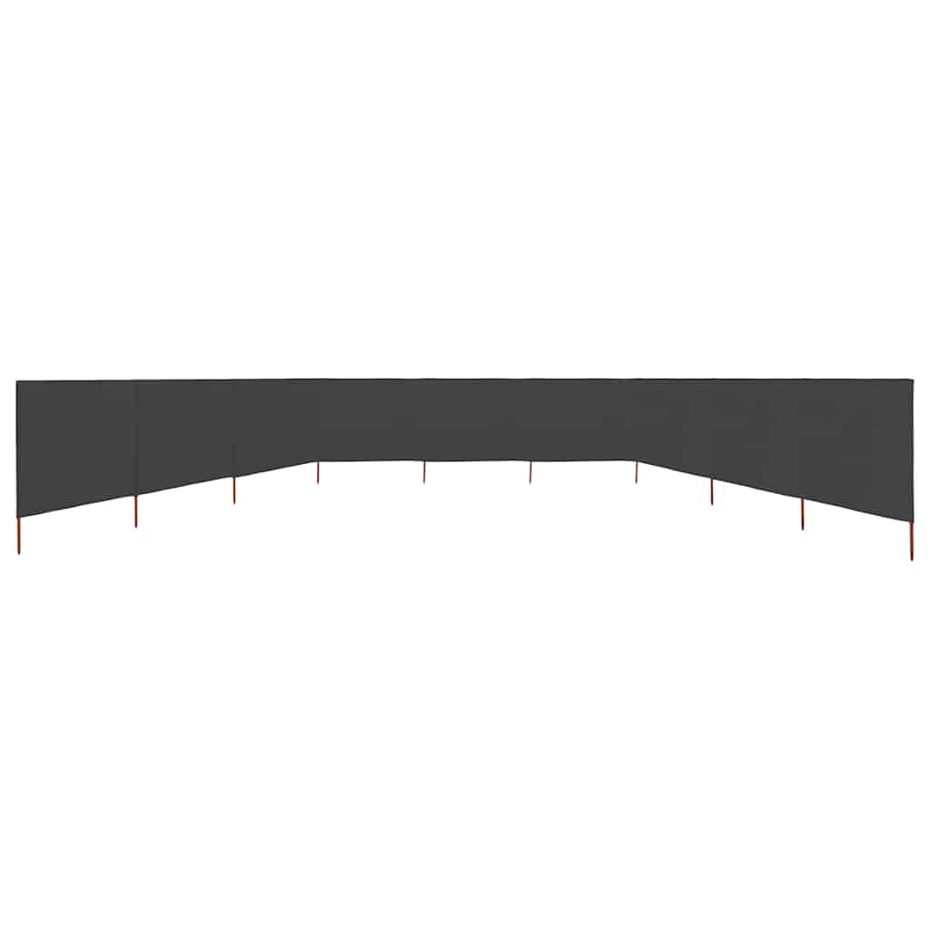 vidaXL Parawan 9-skrzydłowy z tkaniny, 1200x160 cm, antracytowy