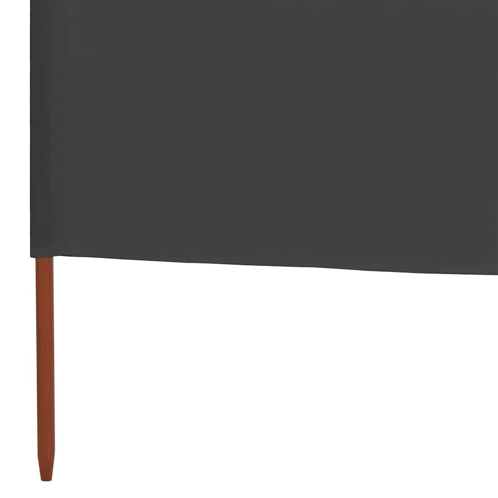 vidaXL Parawan 9-skrzydłowy z tkaniny, 1200x160 cm, antracytowy