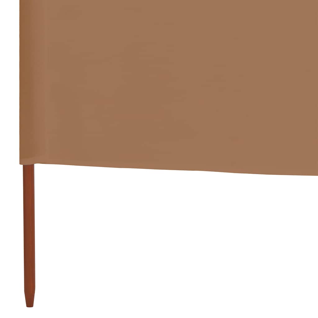 vidaXL Parawan 9-skrzydłowy z tkaniny, 1200x160 cm, kolor taupe