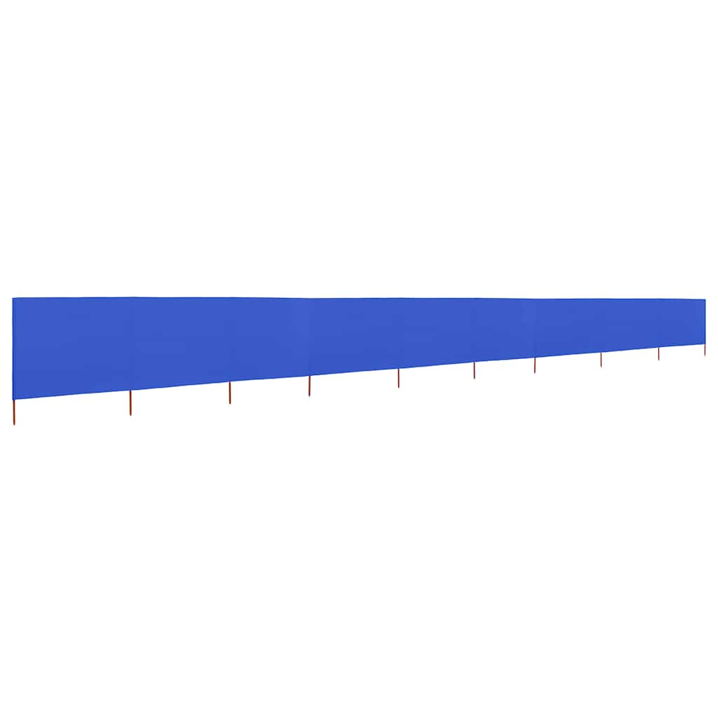 vidaXL Parawan 9-skrzydłowy z tkaniny, 1200x160 cm, błękit lazur