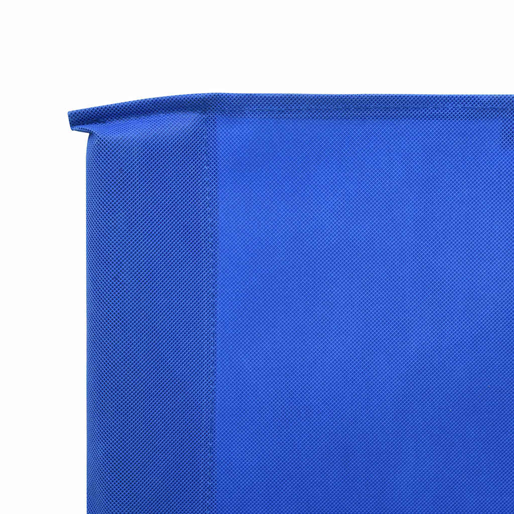 vidaXL Parawan 9-skrzydłowy z tkaniny, 1200x160 cm, błękit lazur