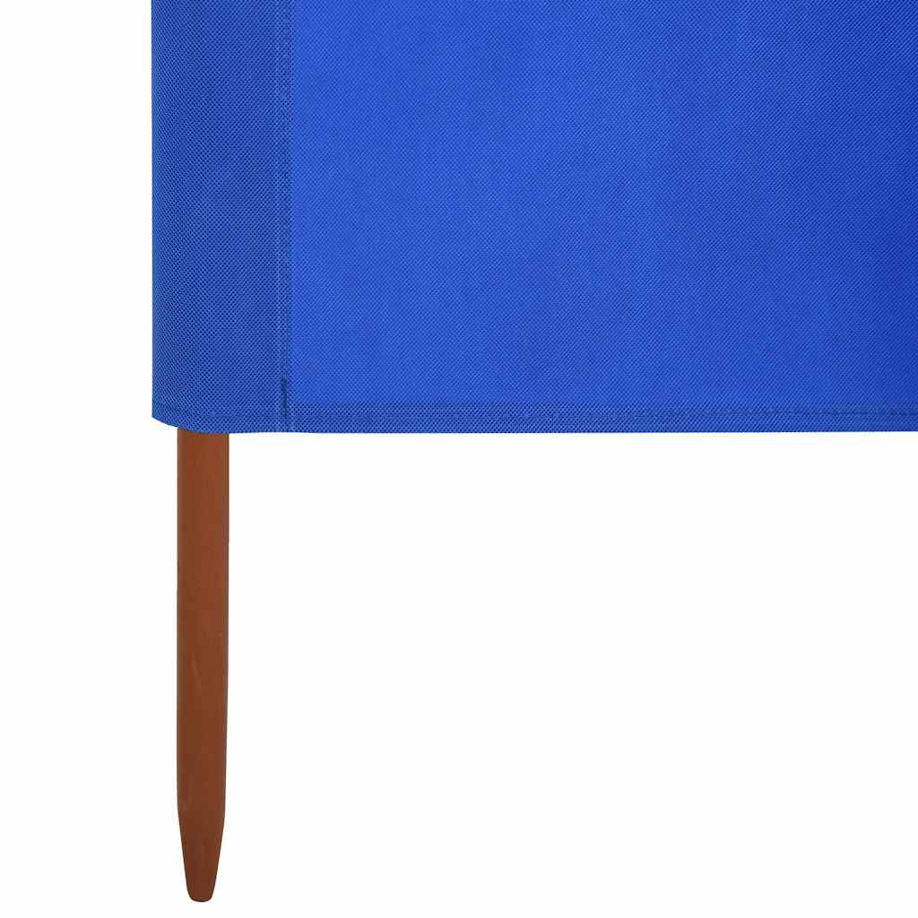 vidaXL Parawan 9-skrzydłowy z tkaniny, 1200x160 cm, błękit lazur