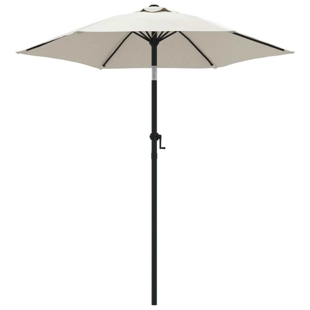 vidaXL Parasol, piaskowa biel, 200x224 cm, aluminium