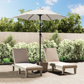 vidaXL Parasol, piaskowa biel, 200x224 cm, aluminium