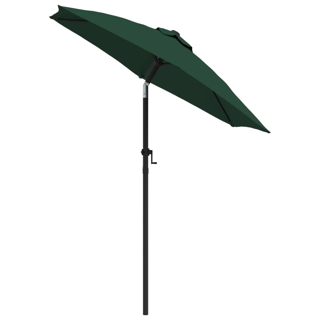 vidaXL Parasol, zielony, 200 x 224 cm, aluminium