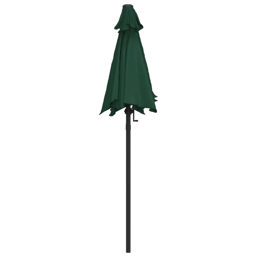 vidaXL Parasol, zielony, 200 x 224 cm, aluminium