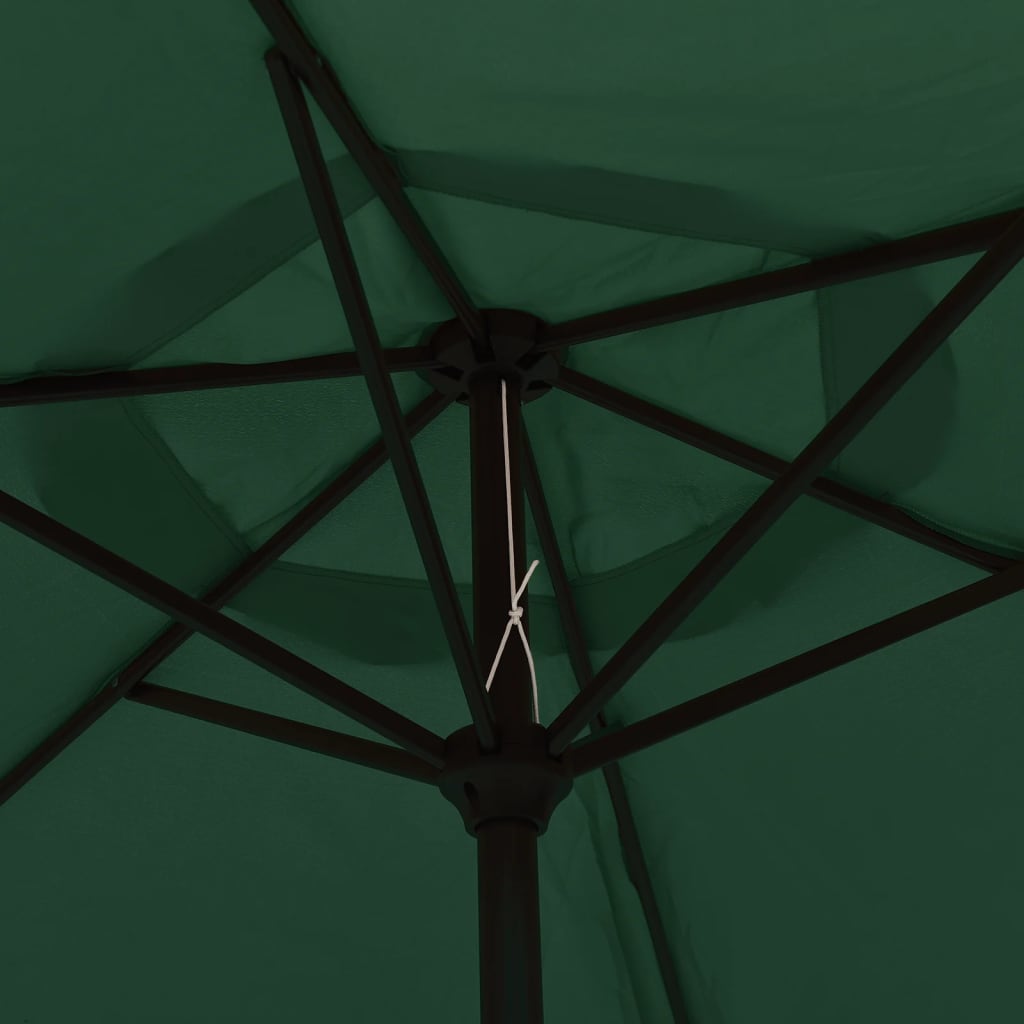 vidaXL Parasol, zielony, 200 x 224 cm, aluminium