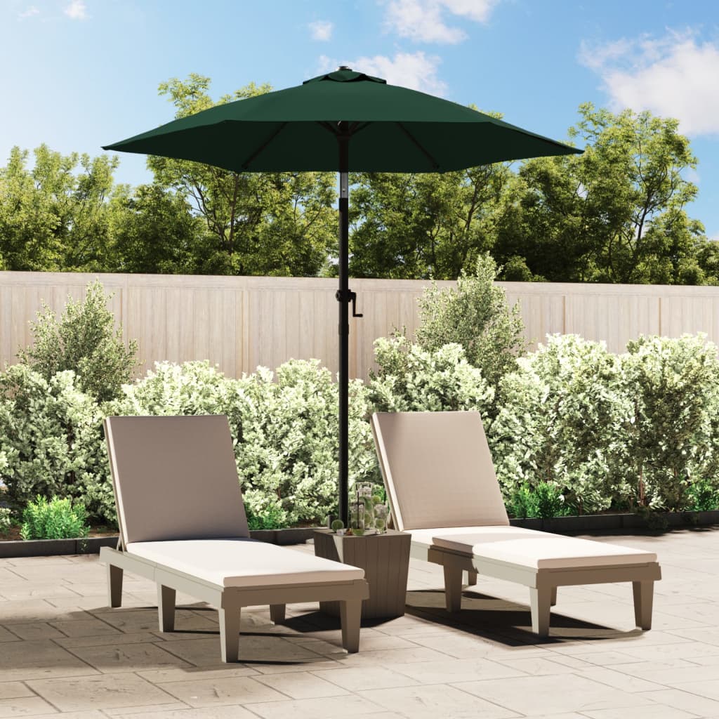 vidaXL Parasol, zielony, 200 x 224 cm, aluminium