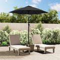 vidaXL Parasol, antracytowy, 200x224 cm, aluminium