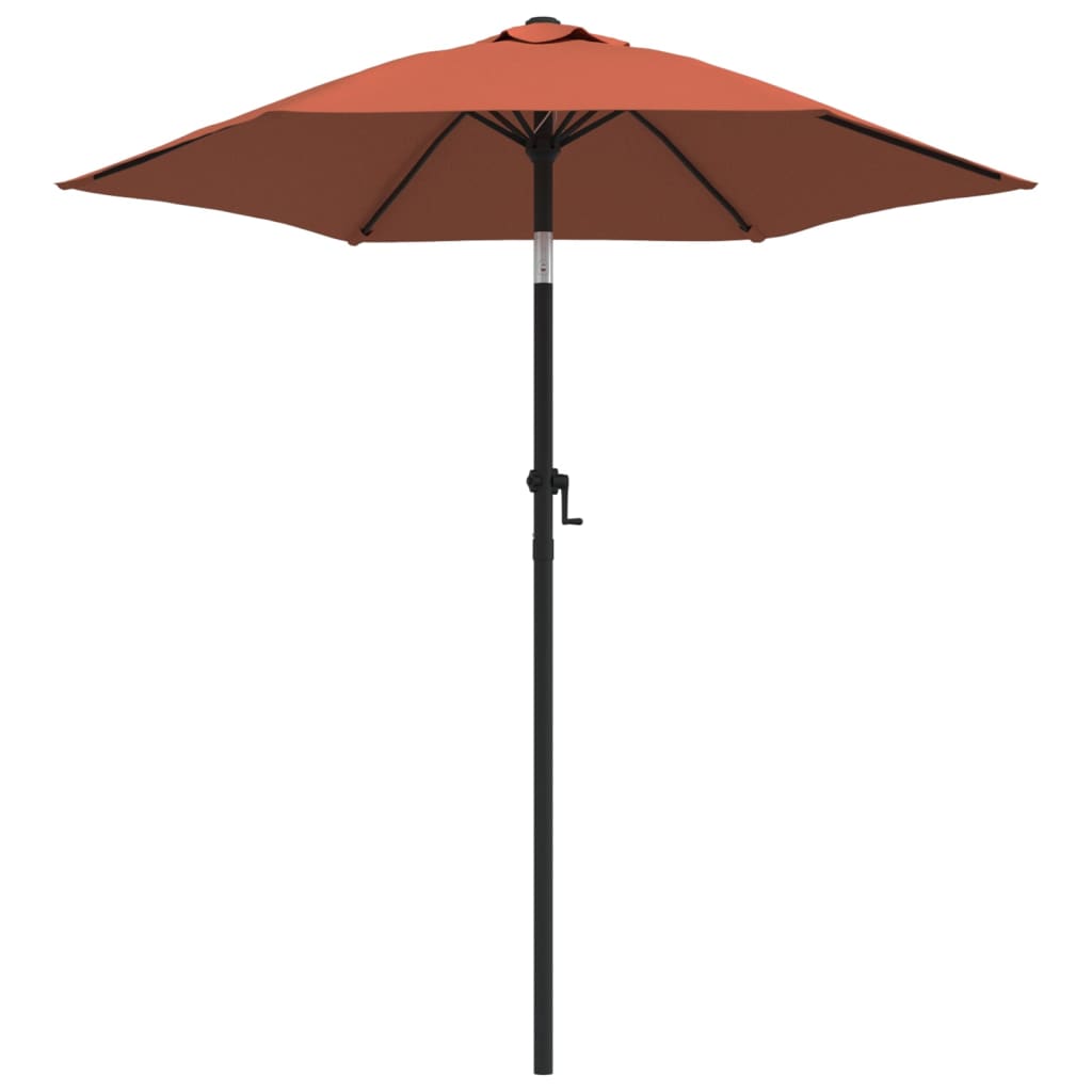 vidaXL Parasol, terakota, 200 x 224 cm, aluminium