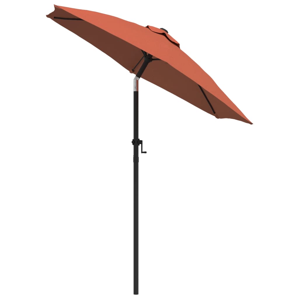 vidaXL Parasol, terakota, 200 x 224 cm, aluminium