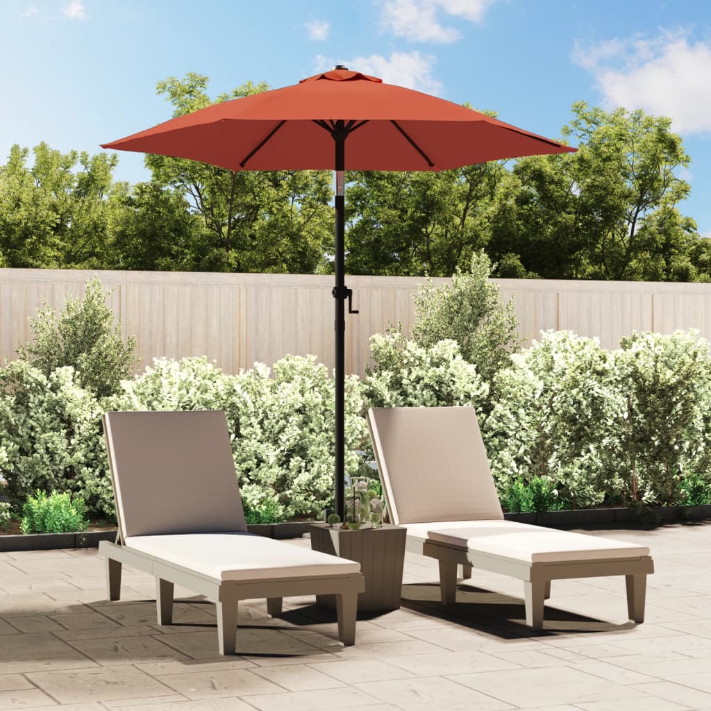 vidaXL Parasol, terakota, 200 x 224 cm, aluminium