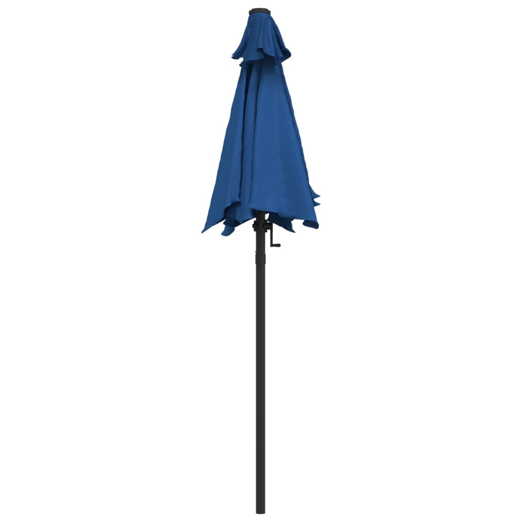 vidaXL Parasol, niebieski, 200 x 224 cm, aluminium