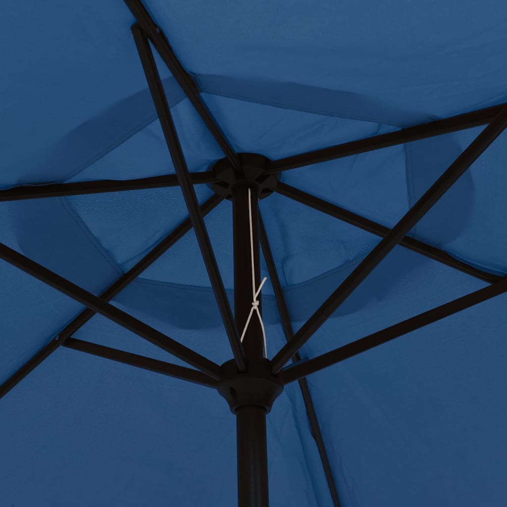 vidaXL Parasol, niebieski, 200 x 224 cm, aluminium