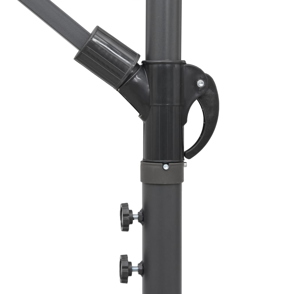 vidaXL Wiszący parasol, terakotowy, 3 m, aluminiowy słupek