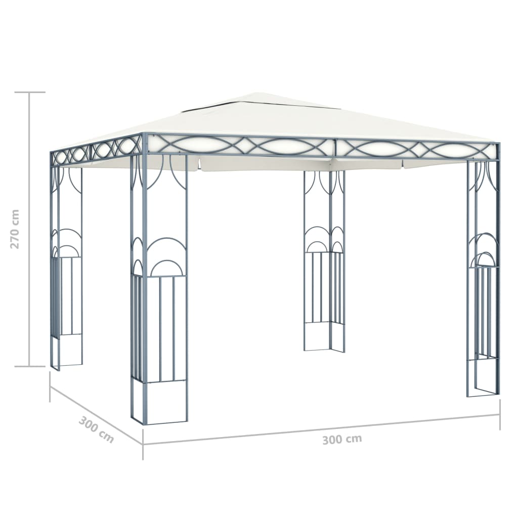 vidaXL Altana, 300 x 300 cm, kremowa