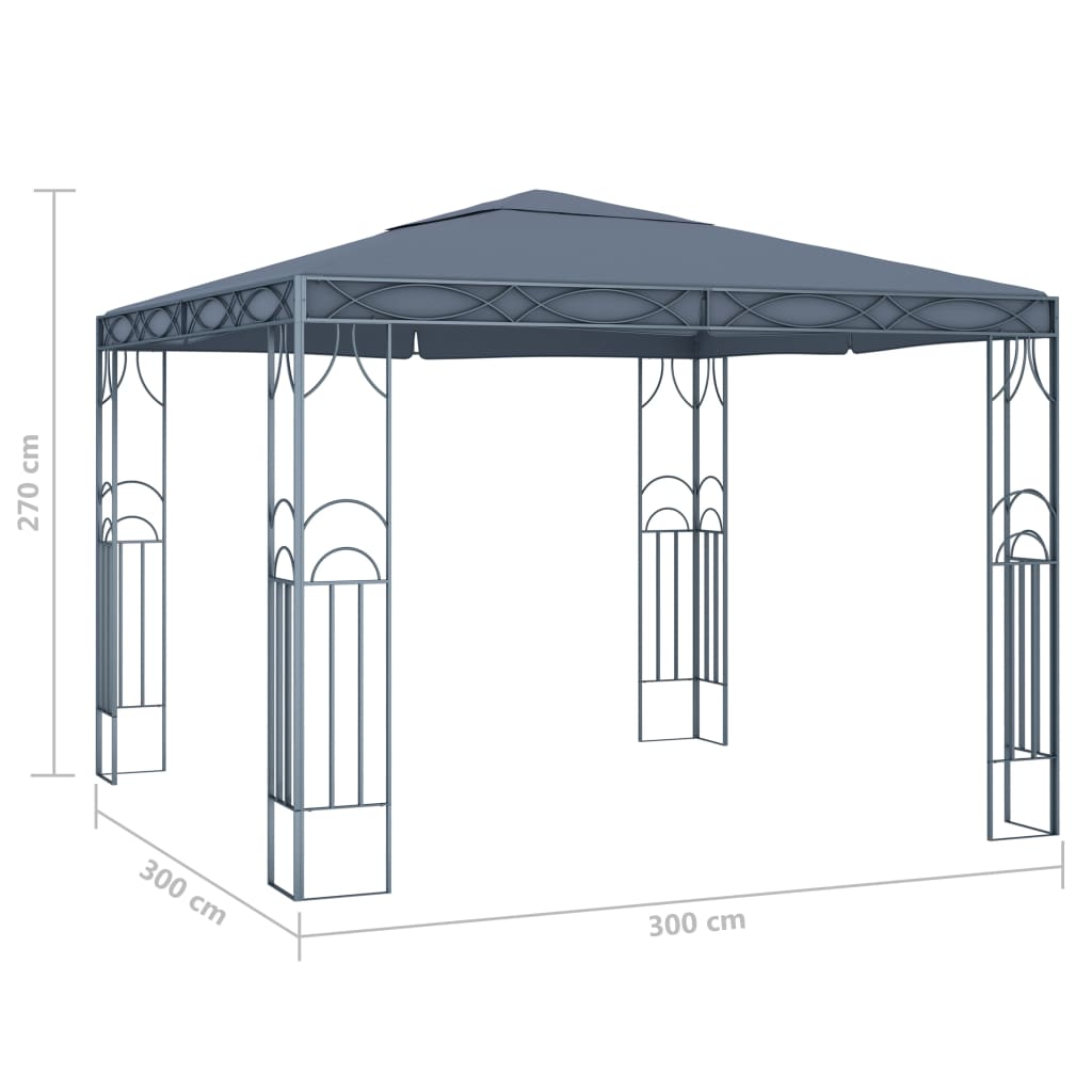 vidaXL Altana, 300 x 300 cm, antracytowa