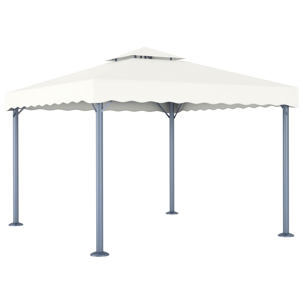 vidaXL Altana, 300 x 300 cm, kremowa, aluminium
