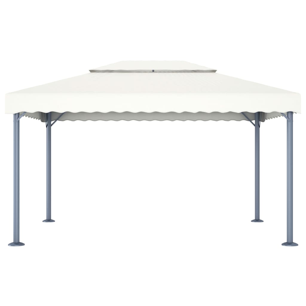 vidaXL Altana, 400 x 300 cm, kremowa, aluminium