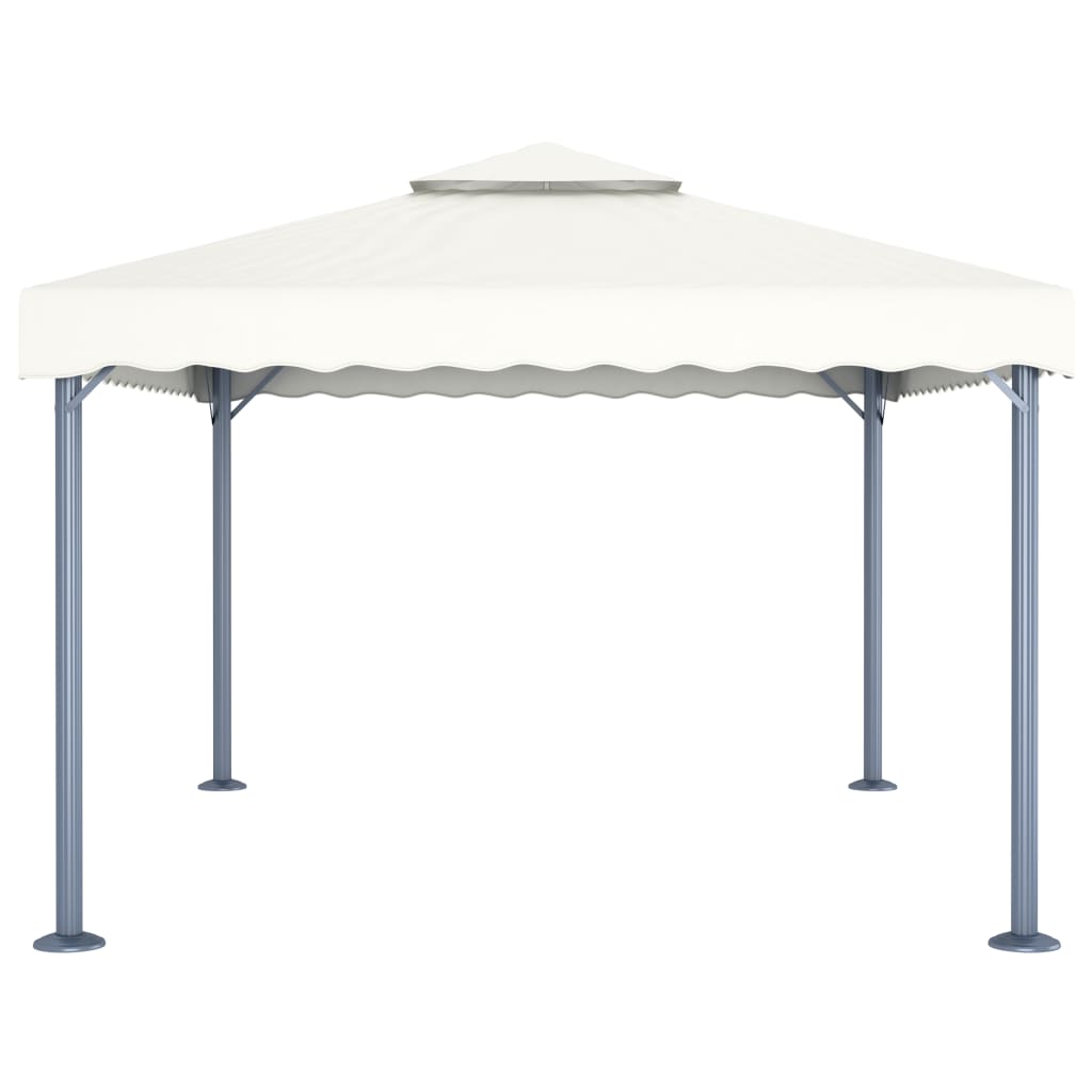 vidaXL Altana, 400 x 300 cm, kremowa, aluminium