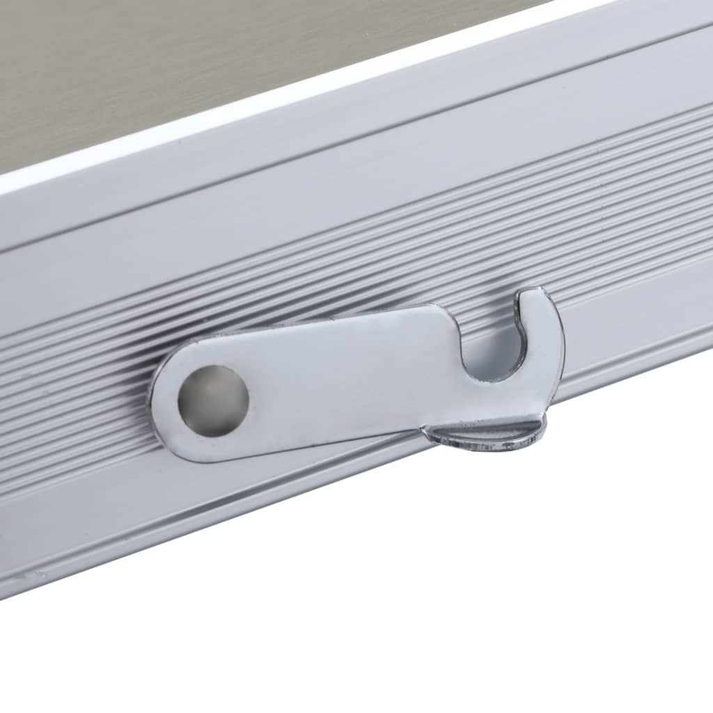 vidaXL Składany stolik turystyczny z 4 siedziskami, stal, aluminium