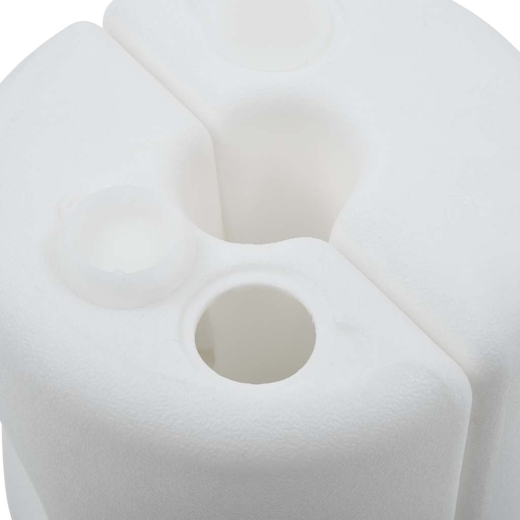 vidaXL Plastikowe obciążniki do namiotu ogrodowego, 4 szt., PE, białe