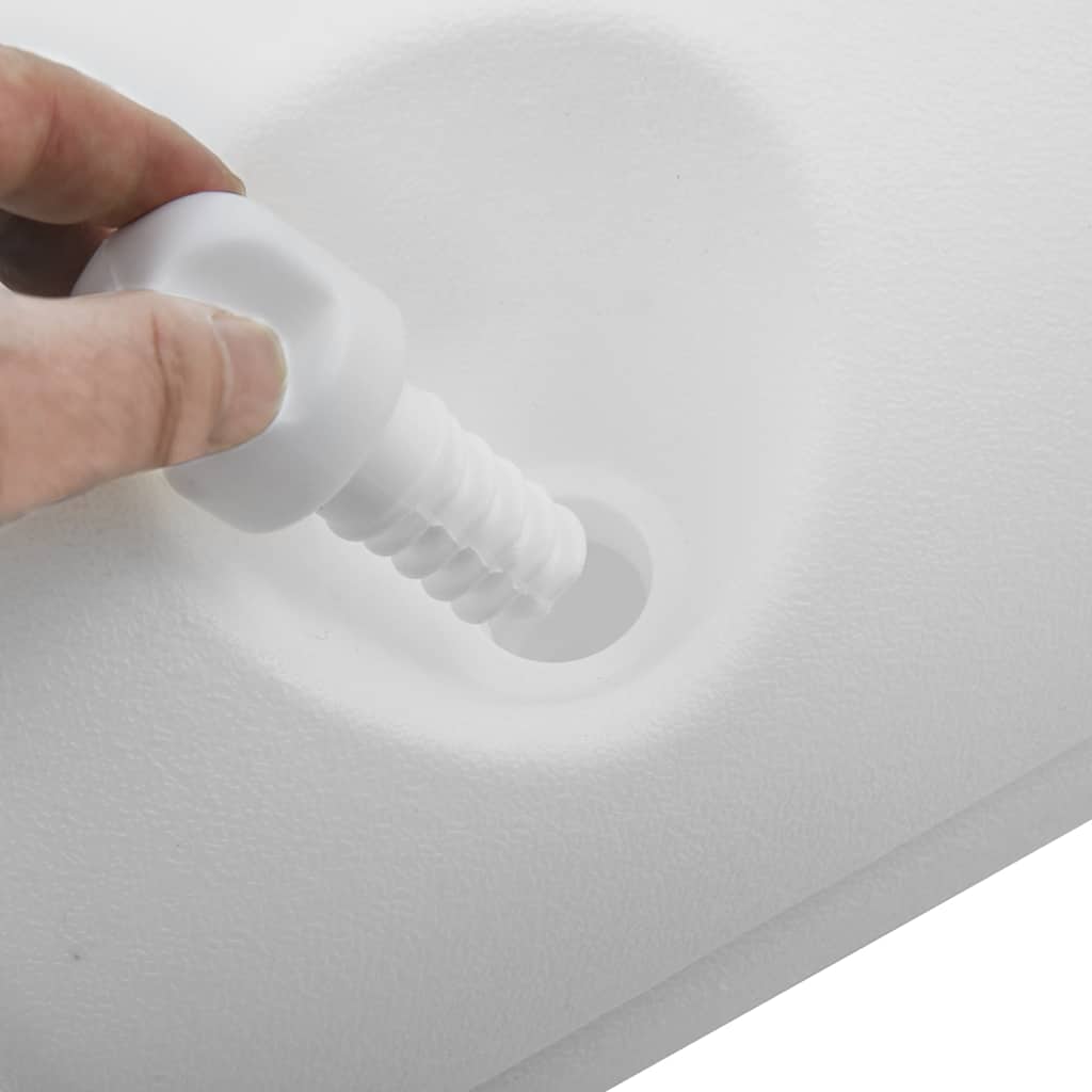 vidaXL Plastikowe obciążniki do namiotu ogrodowego, 4 szt., PE, białe