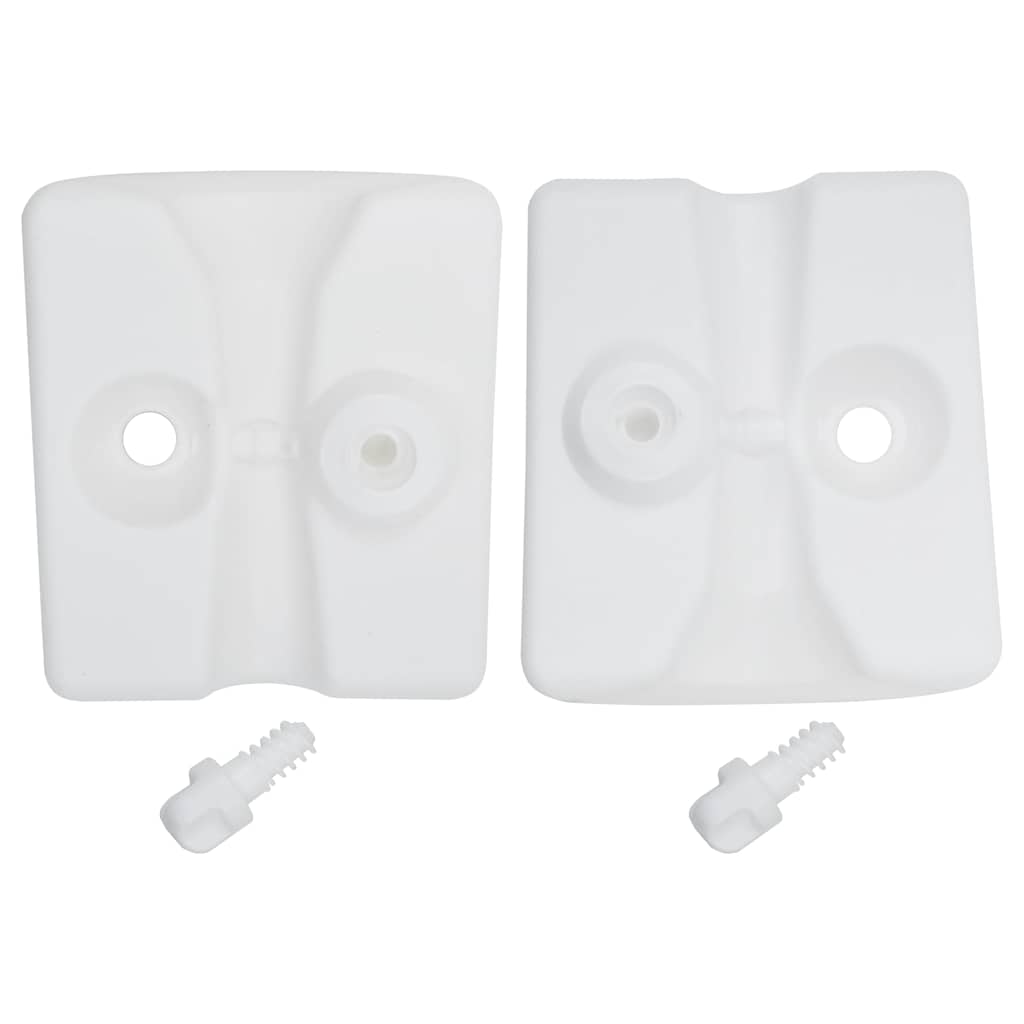vidaXL Plastikowe obciążniki do namiotu ogrodowego, 4 szt., PE, białe