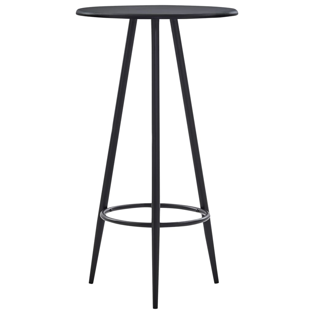 vidaXL Stolik barowy, czarny, 60 x 107,5 cm, MDF
