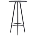 vidaXL Stolik barowy, czarny, 60 x 107,5 cm, MDF