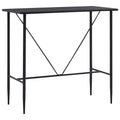 vidaXL Stolik barowy, czarny, 120 x 60 x 110 cm, MDF