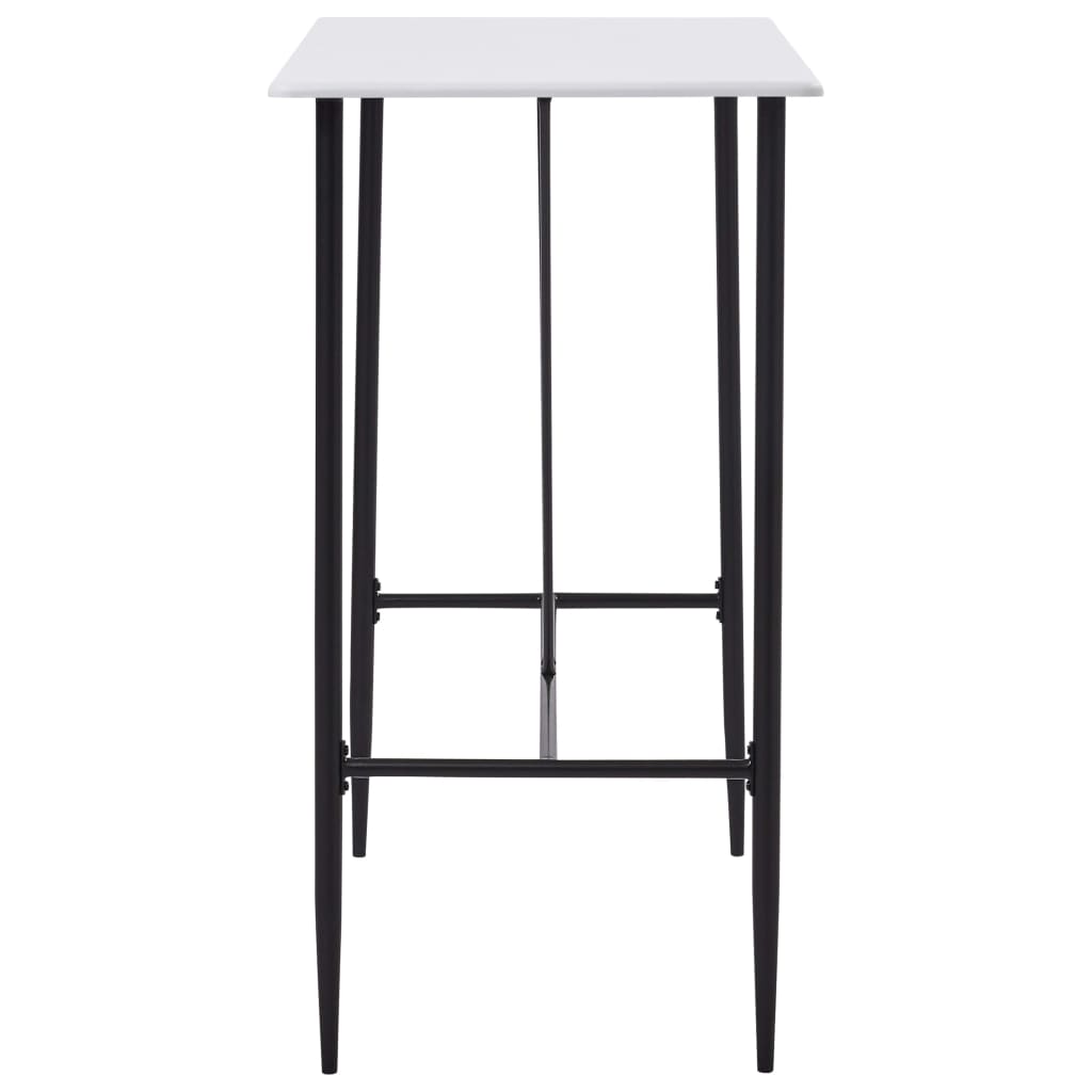 vidaXL Stolik barowy, biały, 120 x 60 x 110 cm, MDF
