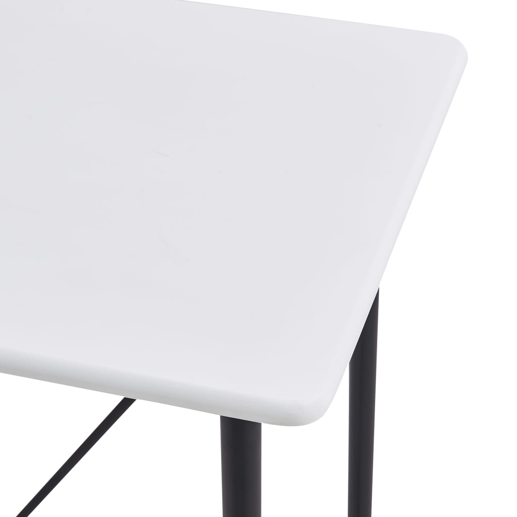 vidaXL Stolik barowy, biały, 120 x 60 x 110 cm, MDF