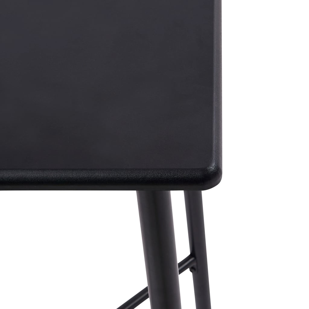 vidaXL Stolik barowy, czarny, 60 x 60 x 111 cm, MDF